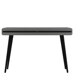 Design Schreibtisch in Grau mit Schwarz - Pavias