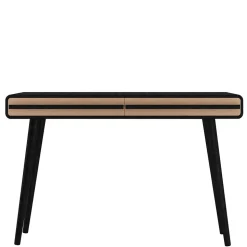 Design Schreibtisch in Schwarz mit Eiche - Diadani