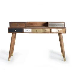 Design Schreibtisch mit fünf Schubladen - Fina