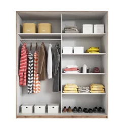 Design Schwebetürenschrank mit Spiegel - Anglivia