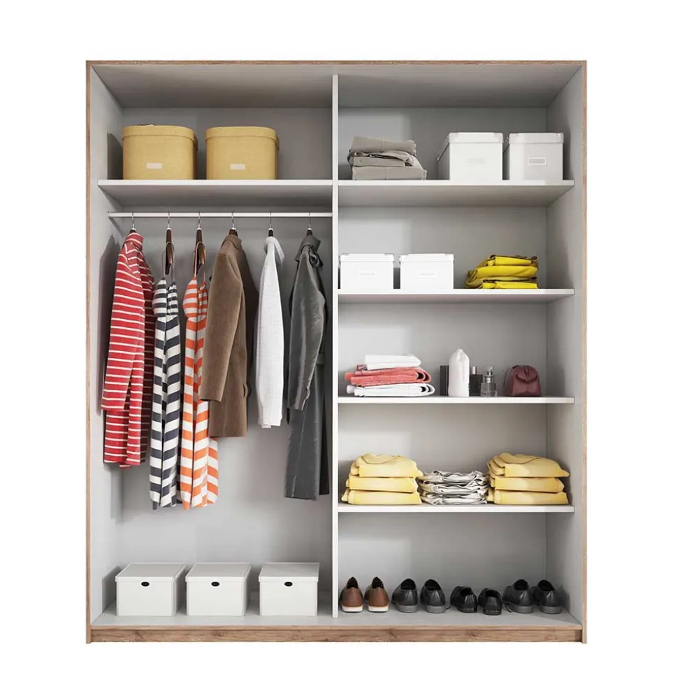 Design Schwebetürenschrank mit Spiegel - Anglivia