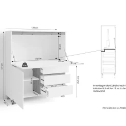 Design Sekretär im Skandi Look - Cady
