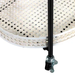 Design Servierwagen mit zwei ovalen Ablagen - Praga