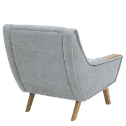 Design Sessel in Hellgrau - Crutina