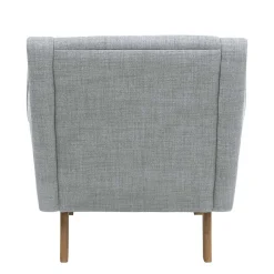 Design Sessel in Hellgrau - Crutina