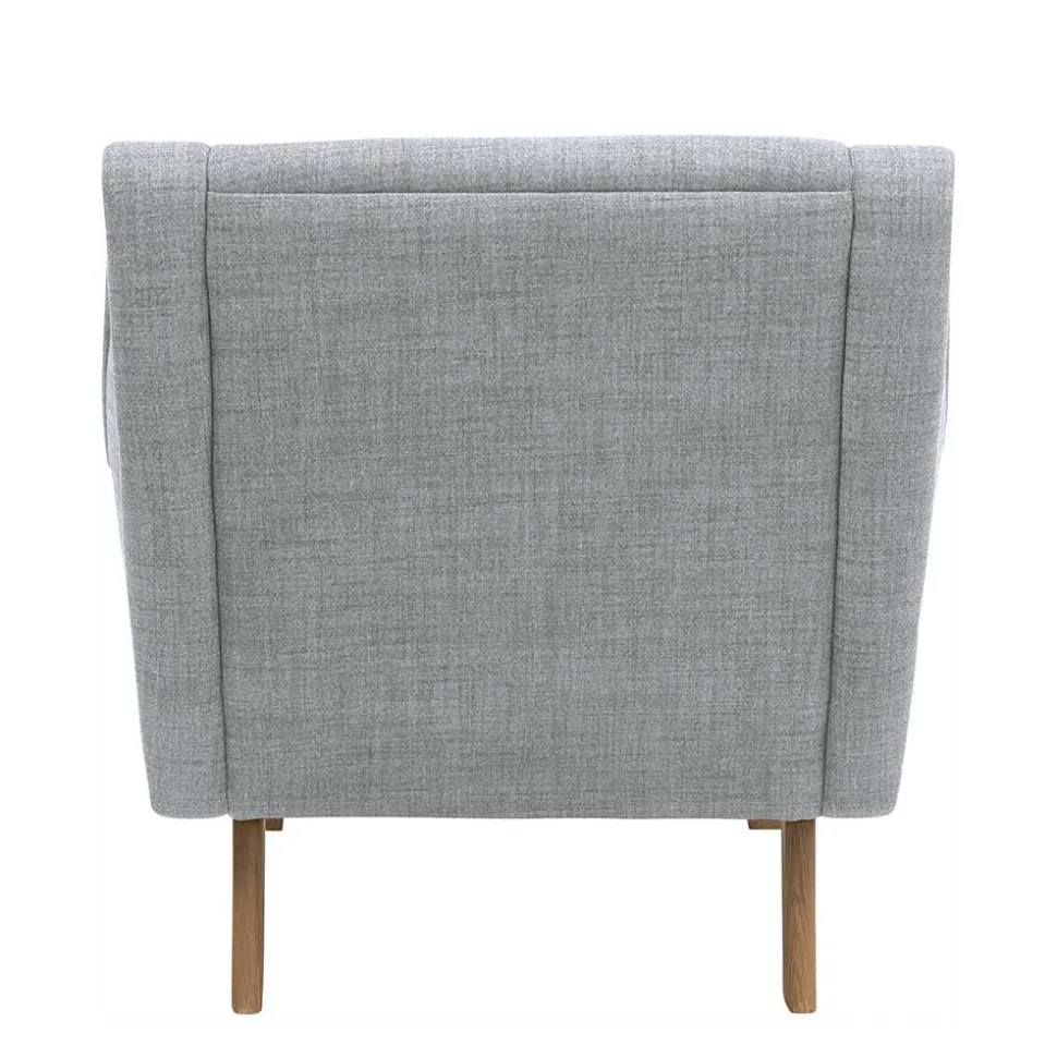 Design Sessel in Hellgrau - Crutina