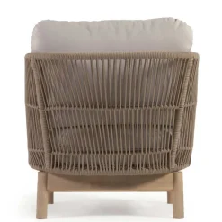 Design Sessel Set aus Geflecht Kordel Beige - Kiranzo (2er Set)