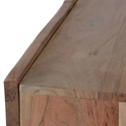 Design Sideboard aus Akazienholz mit Schnitzerei - Merlan