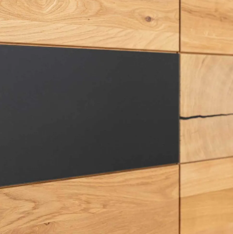 Design Sideboard aus Eiche und Glas - Masicuri