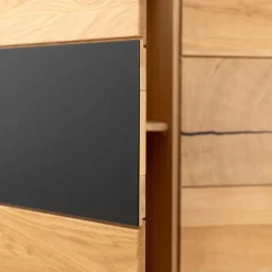 Design Sideboard aus Eiche und Glas - Masicuri