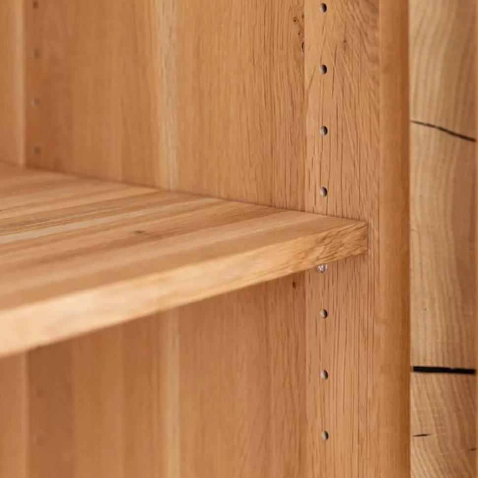 Design Sideboard aus Eiche und Glas - Masicuri