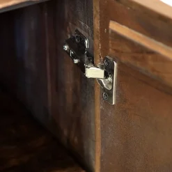 Design Sideboard in Bronze und Mango Natur - Bensez