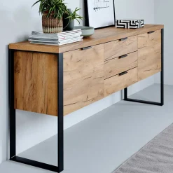 Design Sideboard in Eiche Optik - Ilvensa
