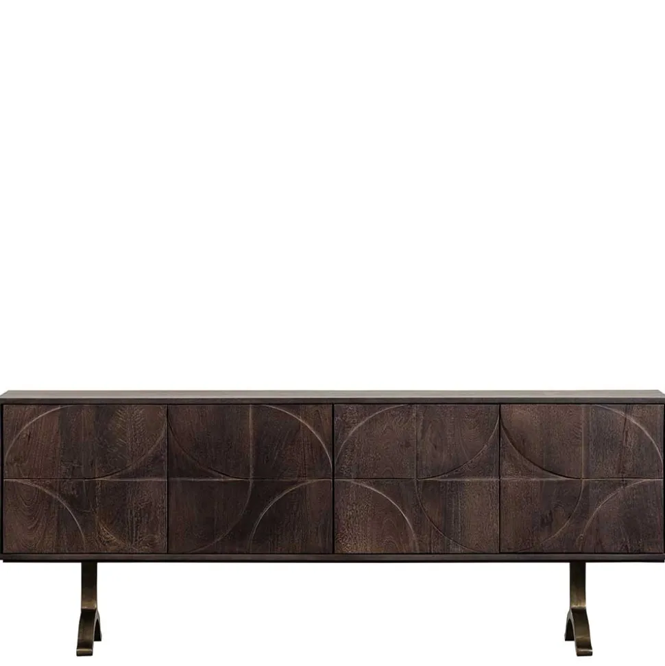 Design Sideboard in Nussbaum aus Mango Holz - Pisino