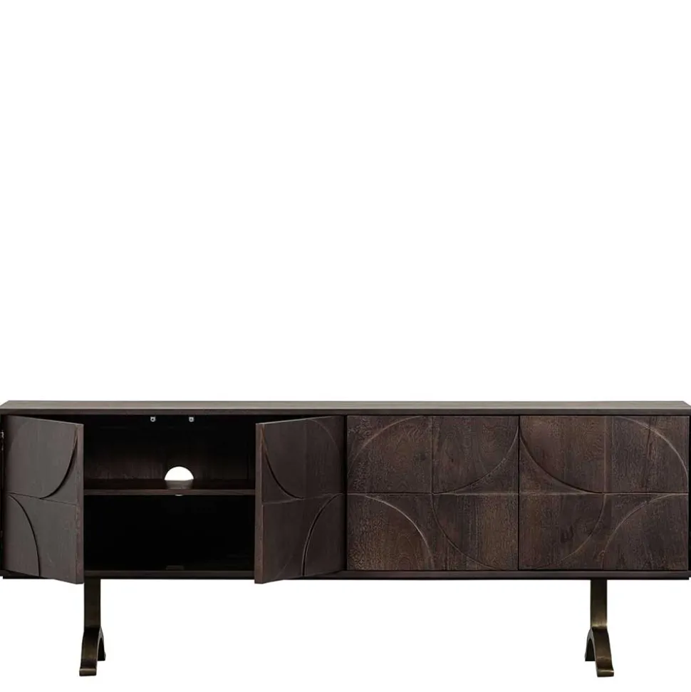Design Sideboard in Nussbaum aus Mango Holz - Pisino