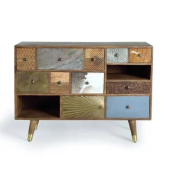 Design Sideboard mit fünf Schubladen - Fina