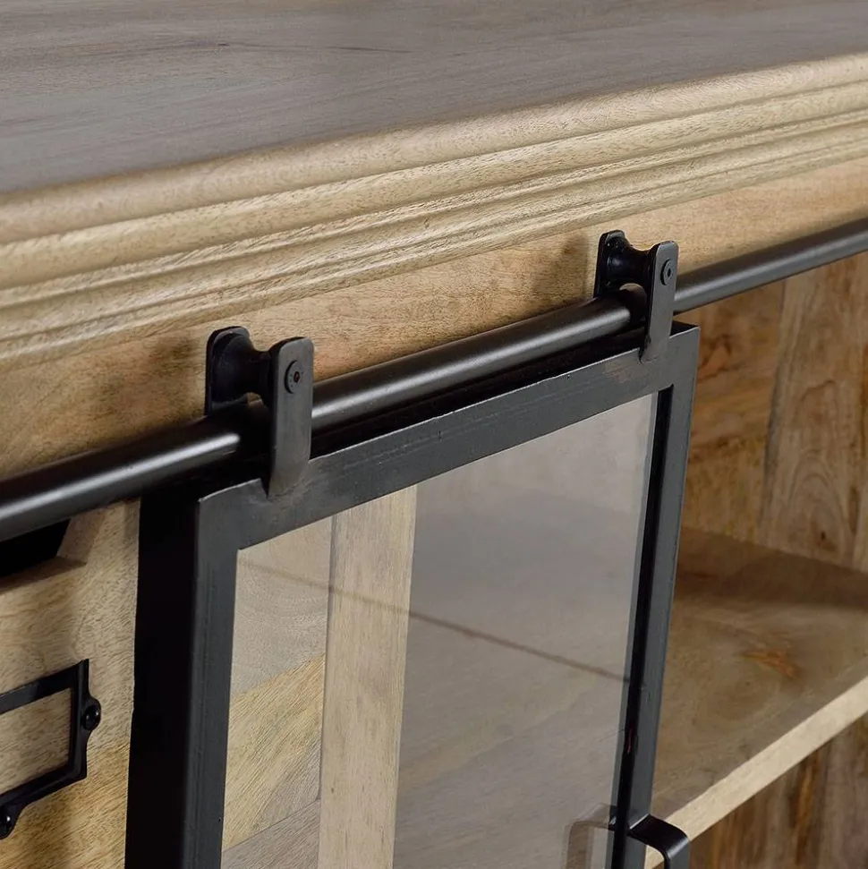 Design Sideboard mit Glas Schiebetüren - Draschna