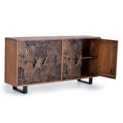 Design Sideboard mit Schnitzerei und Lack - Marcel