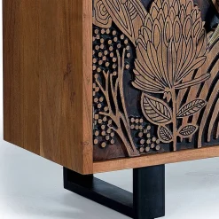 Design Sideboard mit Schnitzerei und Lack - Marcel