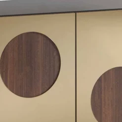 Design Sideboard mit Spiegelglas in Bronze - Fino