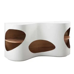 Design Sideboard Regal in Weiß Hochglanz - Scarula