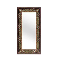 Design Spiegel mit handbemaltem Rahmen - Noro