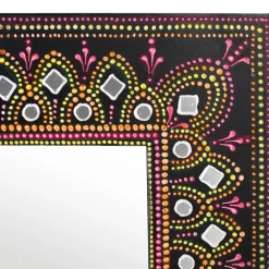 Design Spiegel mit handbemaltem Rahmen - Noro