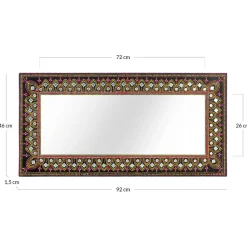 Design Spiegel mit handbemaltem Rahmen - Noro