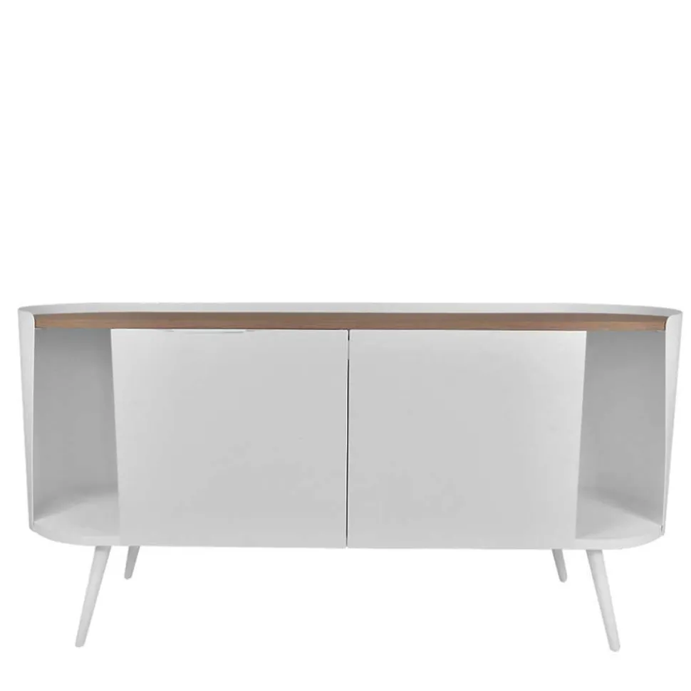 Design Stahl Sideboard in Weiß - Yunike