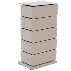Design Stahlkommode in Taupe - Gioja