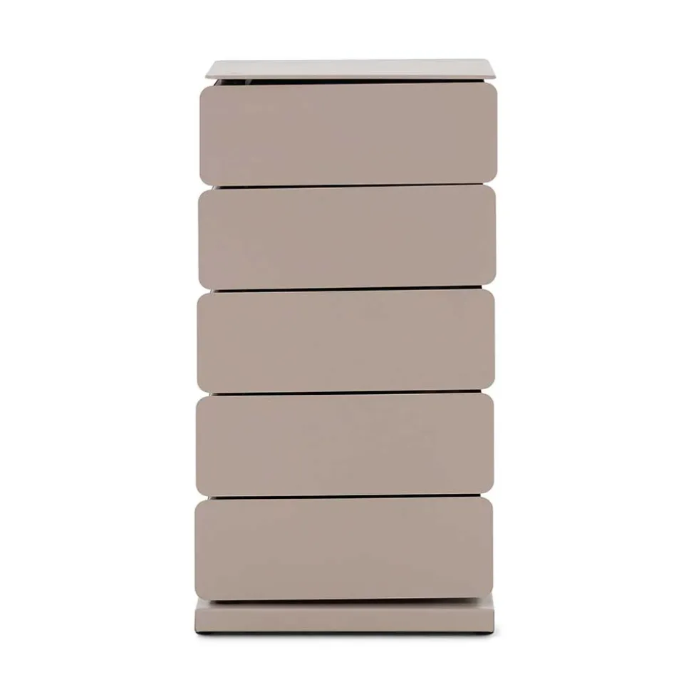 Design Stahlkommode in Taupe - Gioja