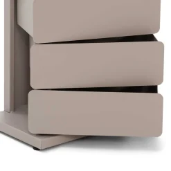 Design Stahlkommode in Taupe - Gioja