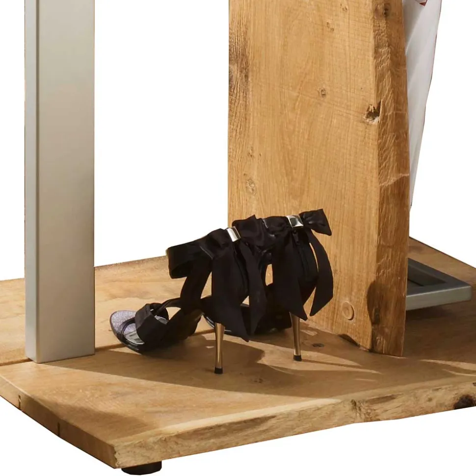 Design Standgarderobe aus Metall & Eiche - Avidora