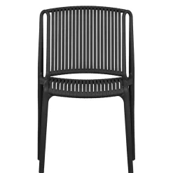 Design Stapelstühle in Schwarz - Live (4er Set)