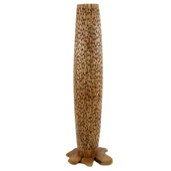 Design Stehleuchte aus Teak Massivholz - Niridena