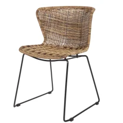 Design Stuhl Mevrinus aus Polyrattan (2er Set)