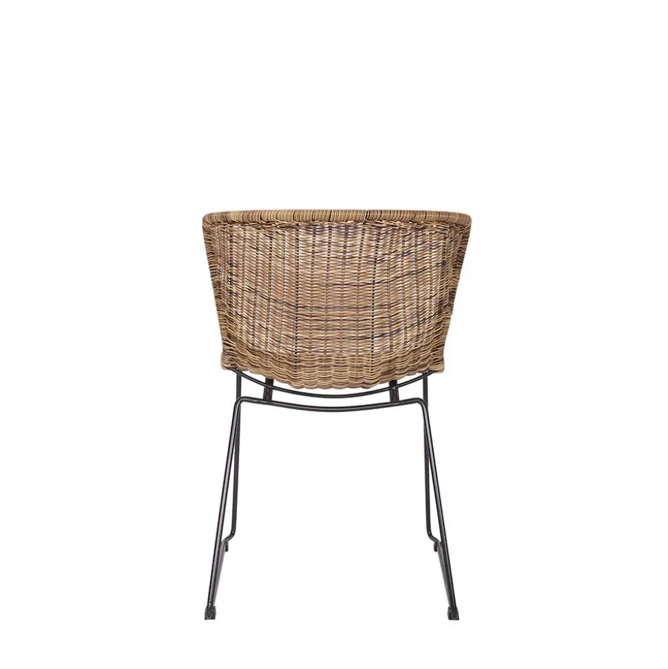 Design Stuhl Mevrinus aus Polyrattan (2er Set)