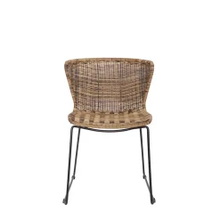 Design Stuhl Mevrinus aus Polyrattan (2er Set)