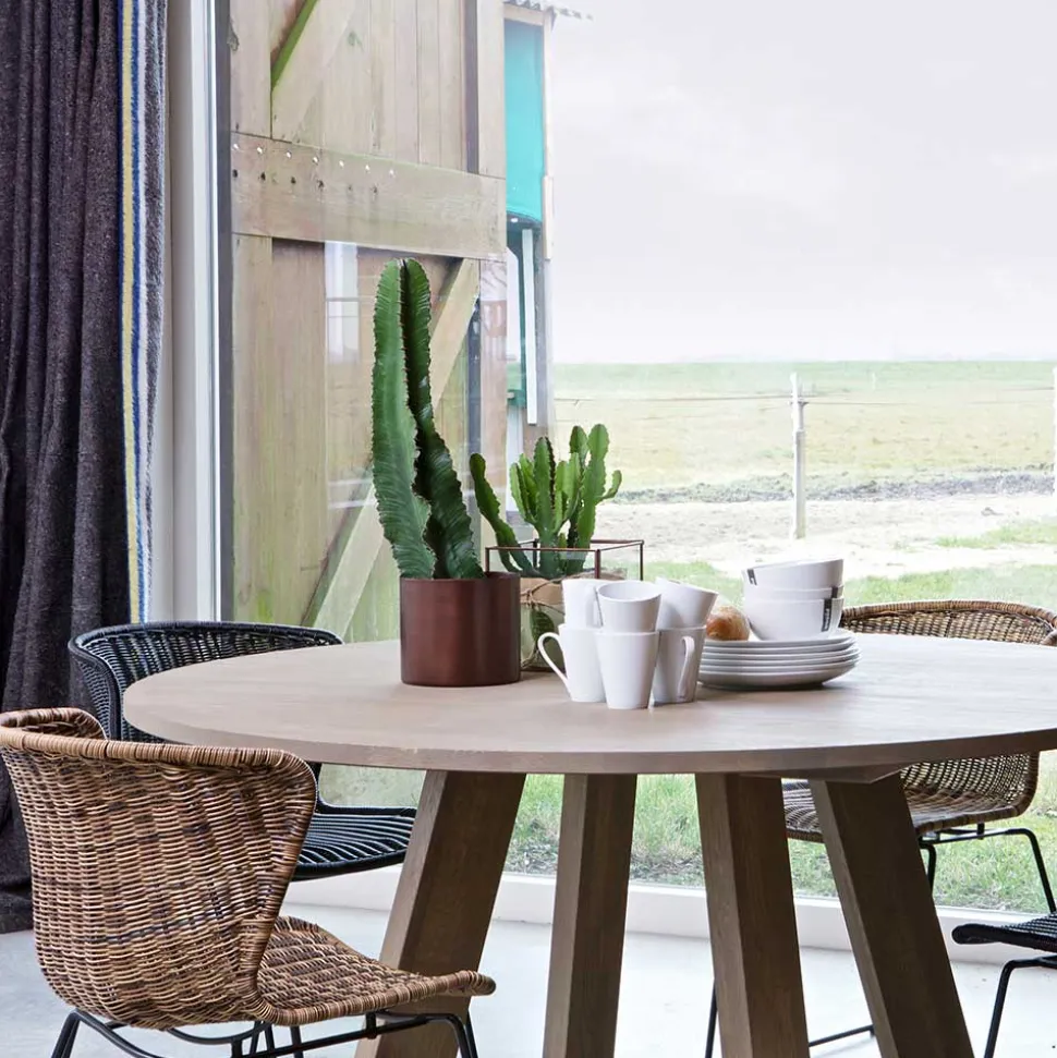 Design Stuhl Mevrinus aus Polyrattan (2er Set)