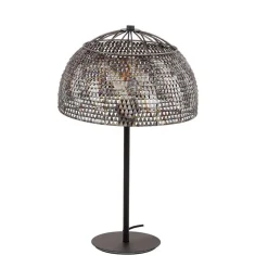 Design Tischleuchte in Schwarzbraun - Cajonara