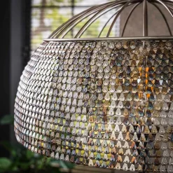 Design Tischleuchte in Schwarzbraun - Cajonara