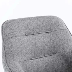 Design Tischsessel drehbar in Grau - Fiorenca (2er Set)