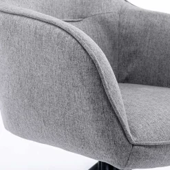 Design Tischsessel drehbar in Grau - Fiorenca (2er Set)