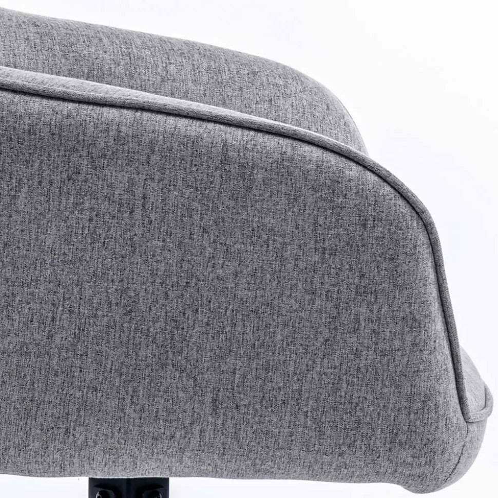 Design Tischsessel drehbar in Grau - Fiorenca (2er Set)