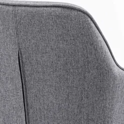 Design Tischsessel drehbar in Grau - Fiorenca (2er Set)