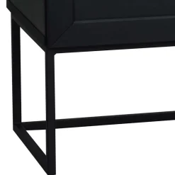 Design Türen Kommode in Eiche Schwarz - Meciva