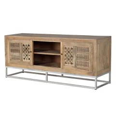 Design TV Lowboard aus Mangobaum Massivholz - Valuta