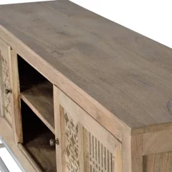 Design TV Lowboard aus Mangobaum Massivholz - Valuta