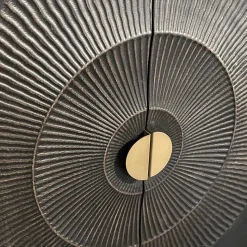 Design TV Lowboard in Schwarz mit Messing - Alkatar