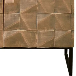 Design Vertiko in Bronze und Mango Natur - Bensez